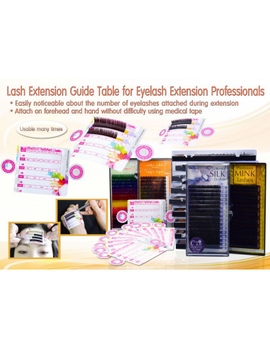 Guide Table Extension De Cils ( Lot de 20 ) 4,90 € Matériel Extension de cils